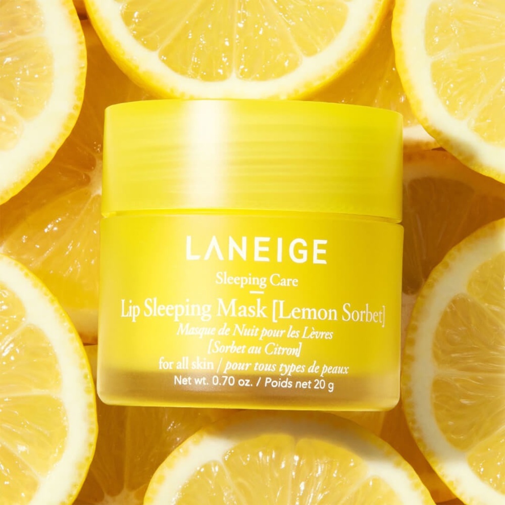 ISO LANEIGE LIP SLEEPING MASK FLAVORS: LEMON SORBET, GINGERSNAP, & PUMPKIN SPICE